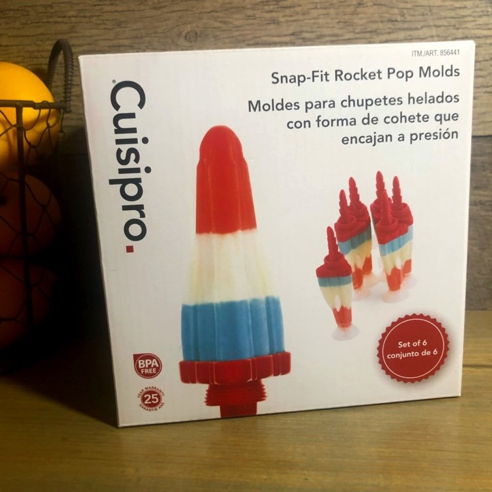 🍋 NIB Cuisipro Snap-Fit Rocket Pop Mold